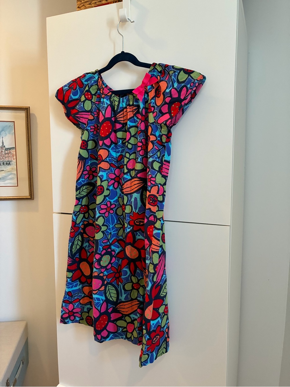 Hanna Andersson Bright Floral Cotton Dress - Size 150 (US 10/12)